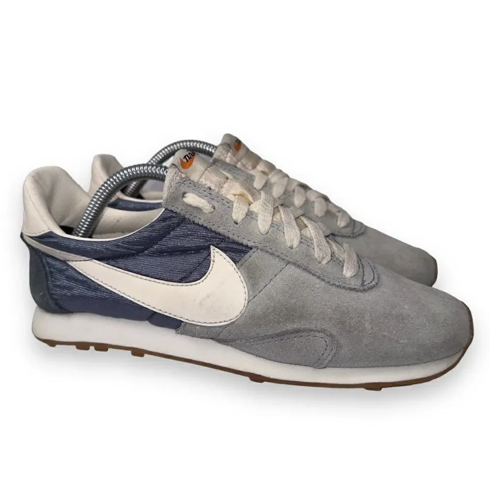 Nike Pre Montreal Racer Casual‎ Suede Sneakers Grey / Blue 555258-008 Women's 6